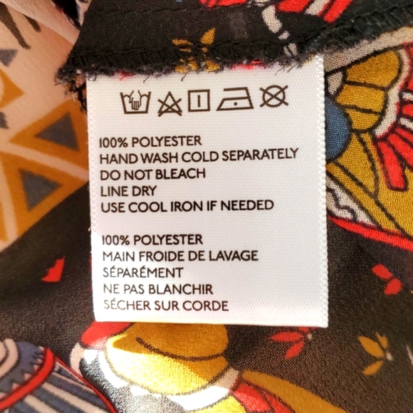 ♥️💕Staring at Stars bohemian print sheer tunic top size M - Picture 8 of 8